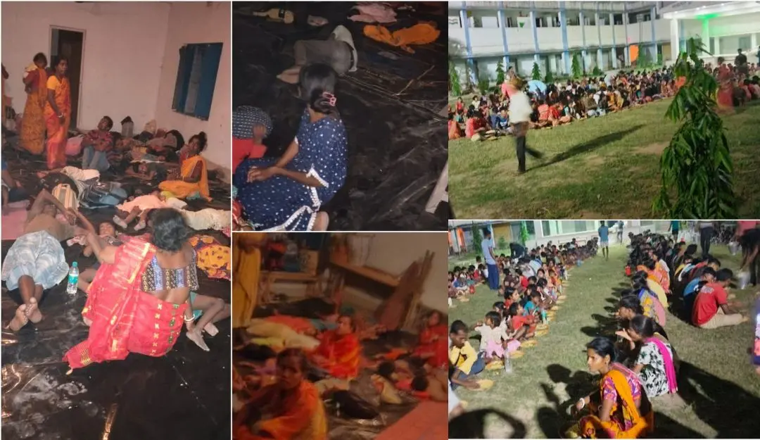 Visuals of Hindus being forced to flee from Murshidabad (Screengrab: X/Suvendu Adhikari)