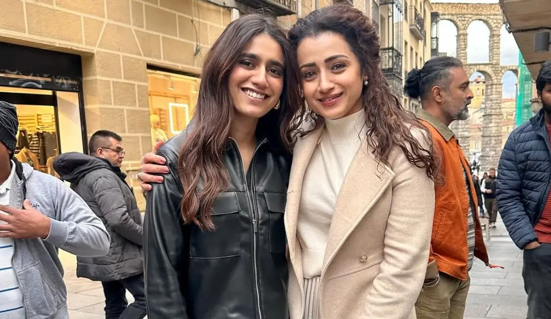 Priya Varrier with Trisha Krishnan | Photo: IG