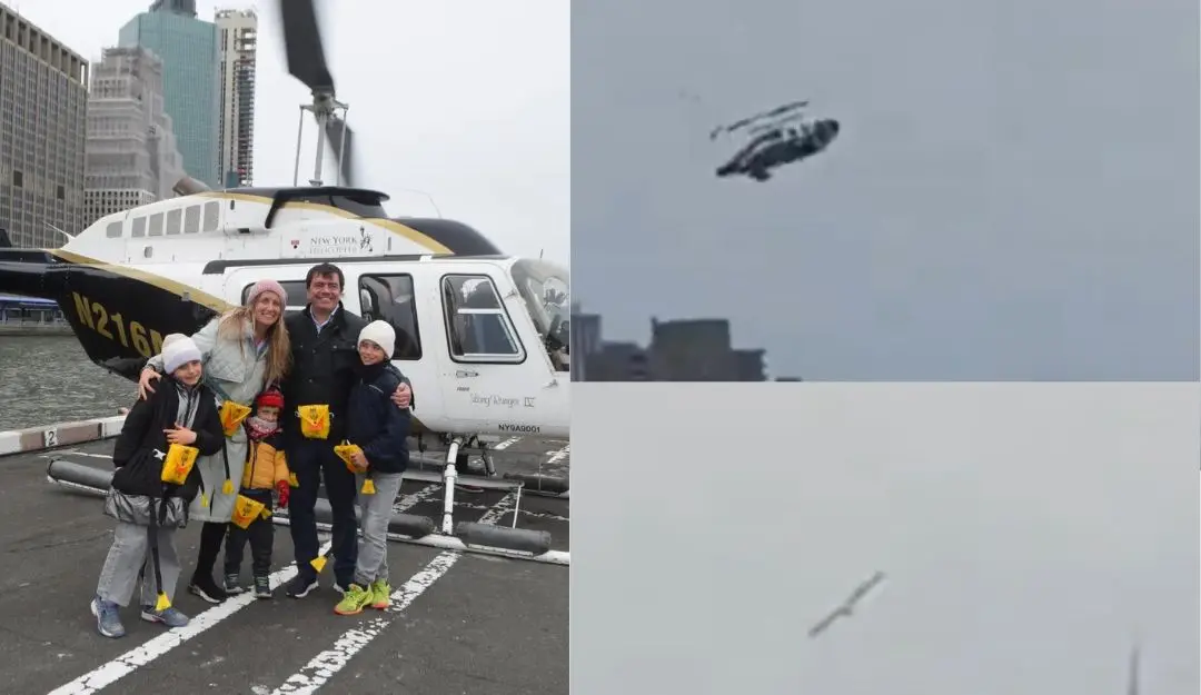 Agustín Escobar, the CEO of Siemens Spain with his wife and their 3 kids, helicopter crash