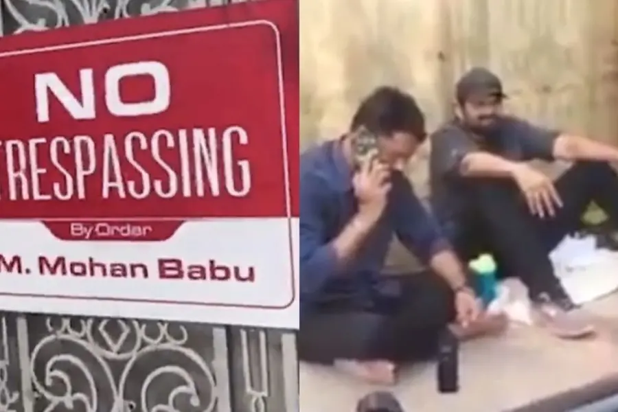‘I have nowhere else to go’: Manchu Manoj accuses brother, protests outside father Mohan Babu’s home