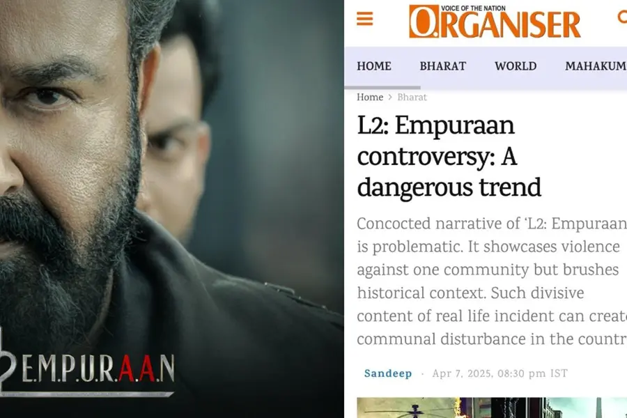Once again, 'Organiser' trains guns on Empuraan, says it fosters enmity between two religious groups