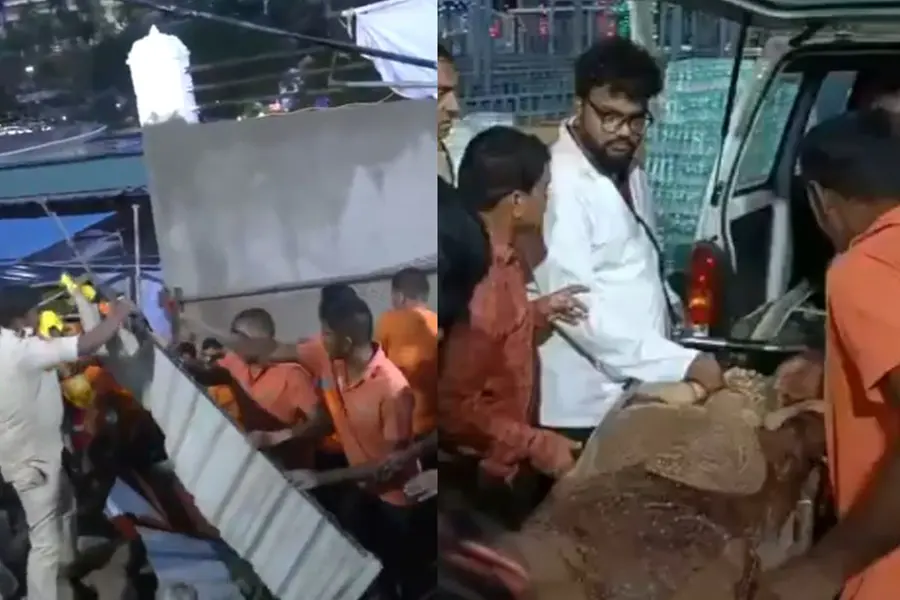 Eight dead, several injured as temple wall collapses in Andhra Pradesh