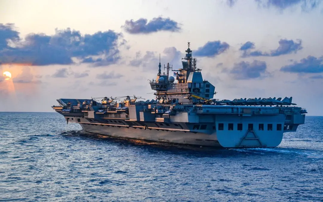 INS Vikrant in the Arabian Sea. Photo: Indian Navy/X