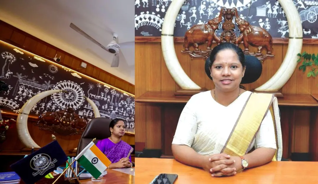 Elephant tusks at Wayanad Collectorate