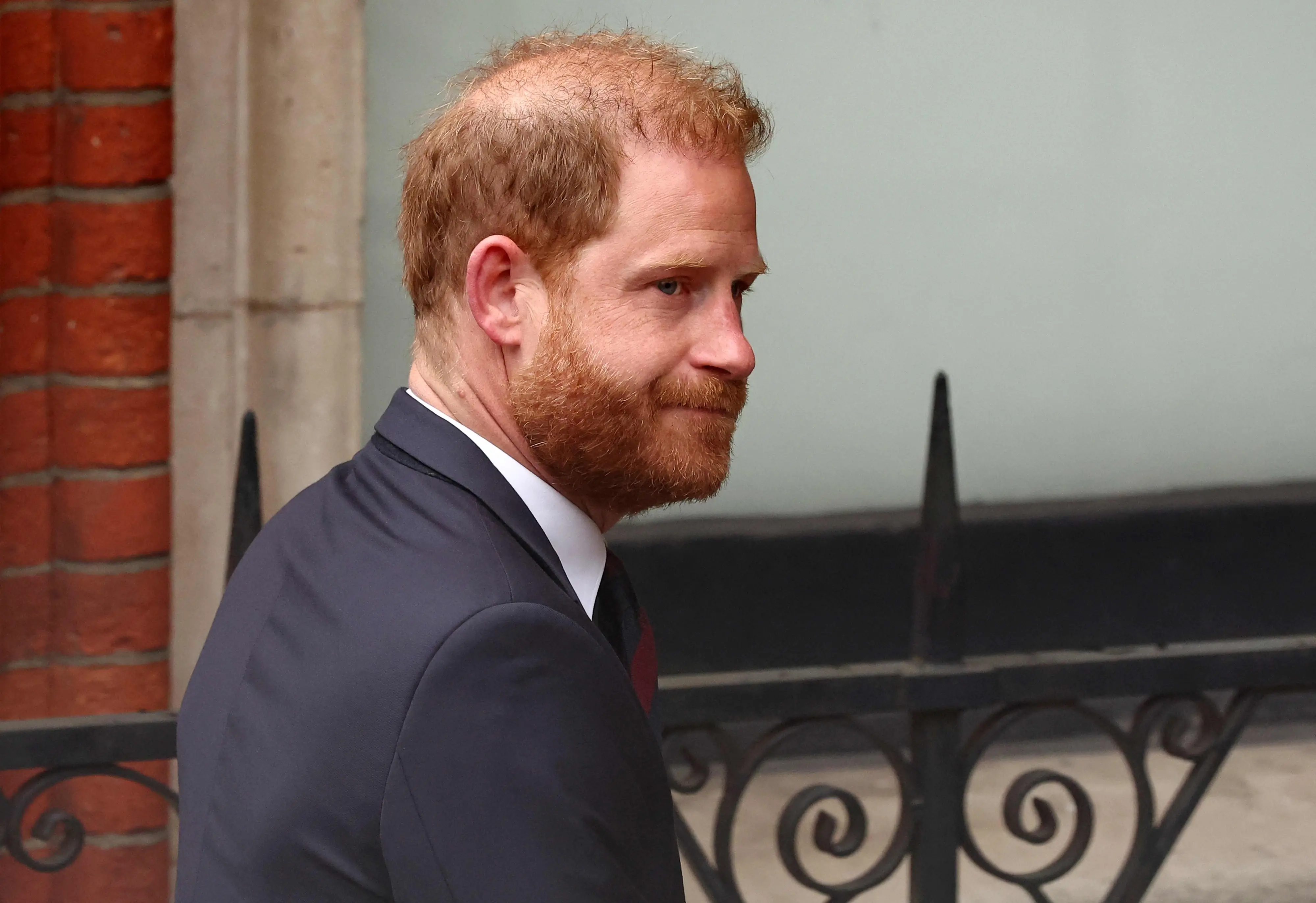 Prince Harry, Duke of Sussex, at the the Royal Courts of Justice, Britain's High Court, in central London.