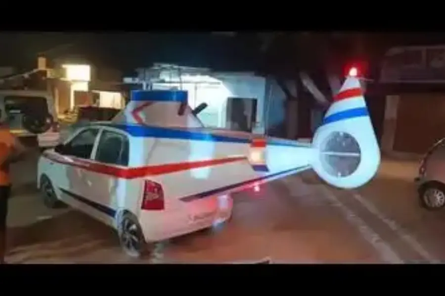 ‘Car-copter’ dreams crash-Landed: Police seize modified toplane Santro