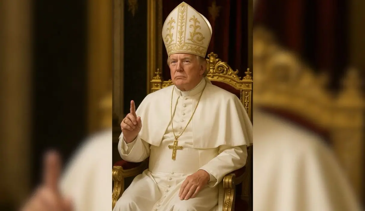 Trump's AI-generated photo of himself in papal attire | Photo: Truth Social / Donald Trump