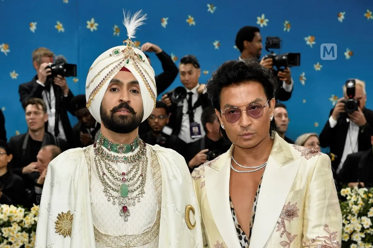 Diljit Dosanjh, left, and Prabal Gurung