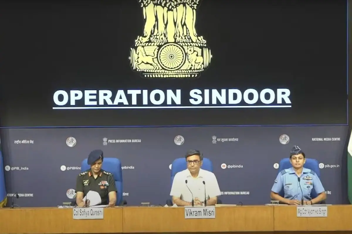 Operation Sindoor press briefing | Photo: Screen grab of PIB/ YouTube