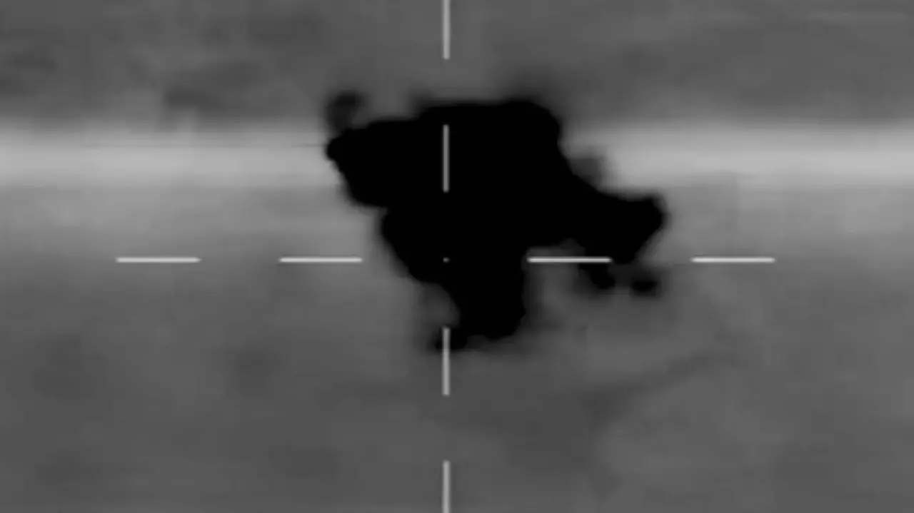 In the screengrab, Indian Army neutralises a Pakistani drone attack. | Photo: PTI (File)