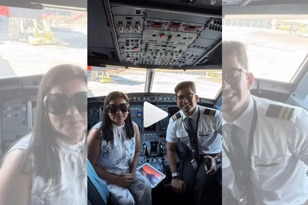 Visual from video shared by pilot