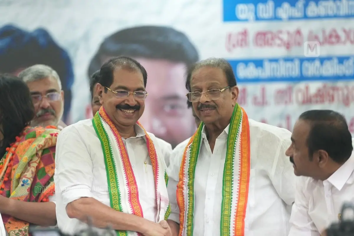 Sunny Joseph assumes charge as KPCC President during the ceremony at Indira Bhavan | Photo- Praveen Das M