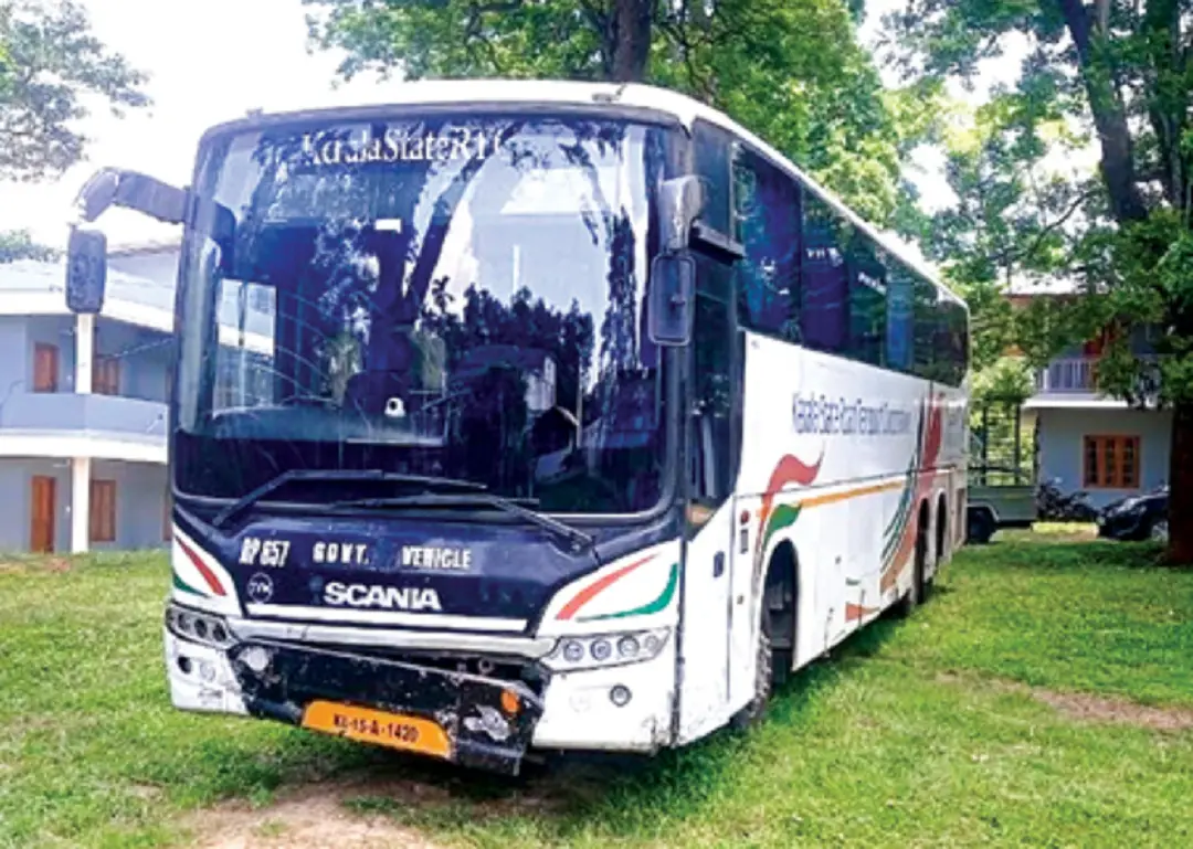 Bus detained by Forest Department