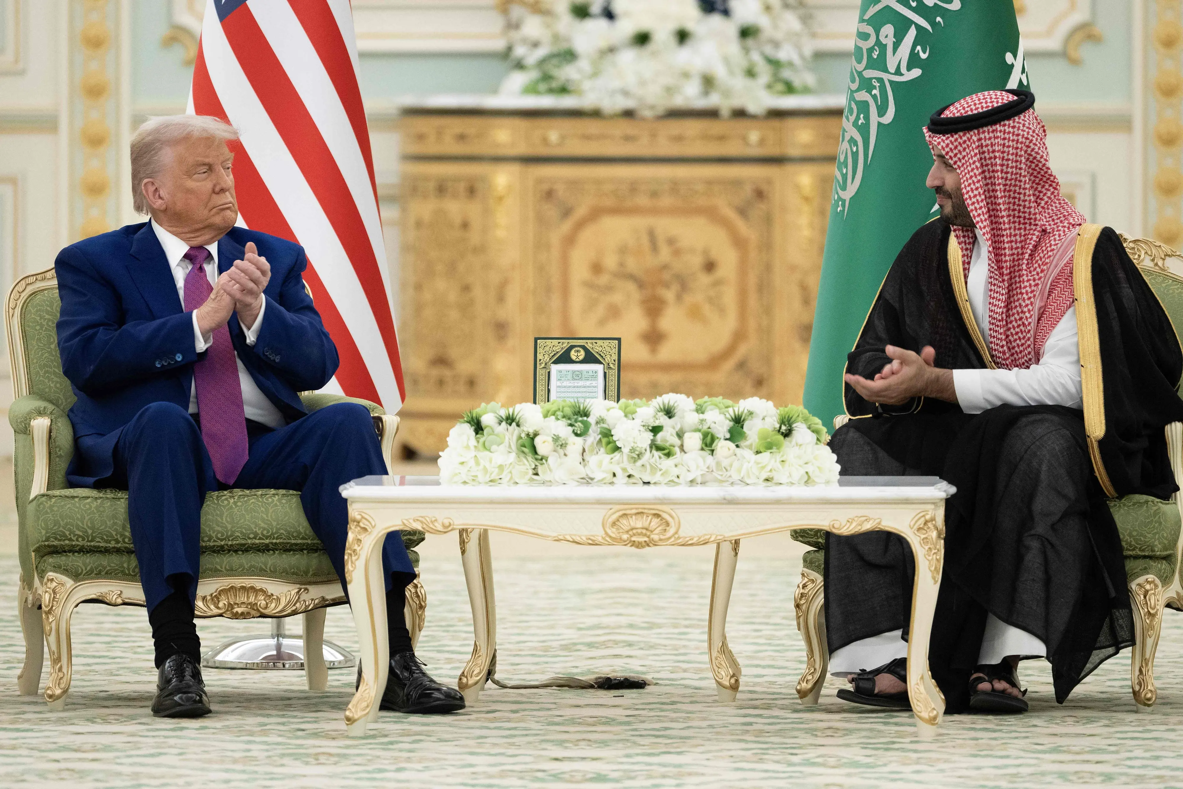 US President Donald Trump and Saudi Crown Prince Mohammed bin Salman | AFP