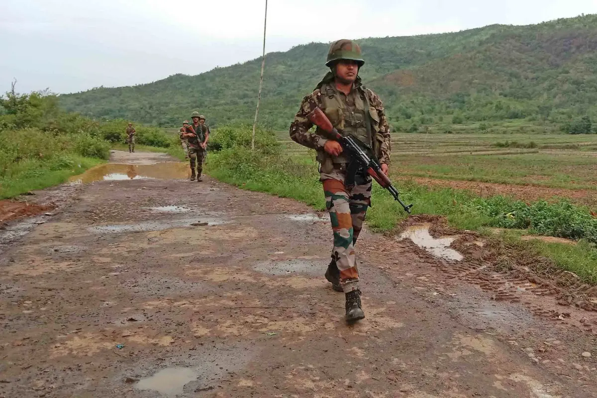 Indian Army soldiers patrolling in Imphal (File photo: ANI)