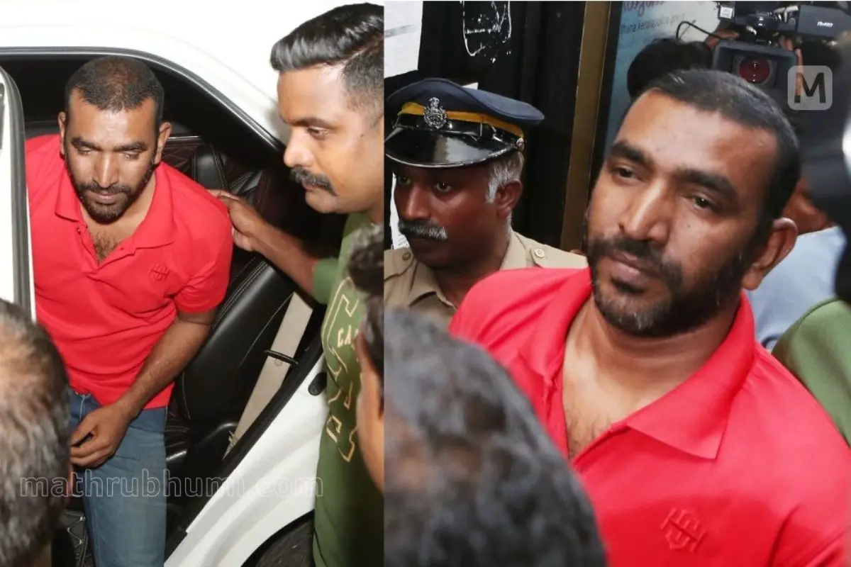 Bailin Das being brought to police station