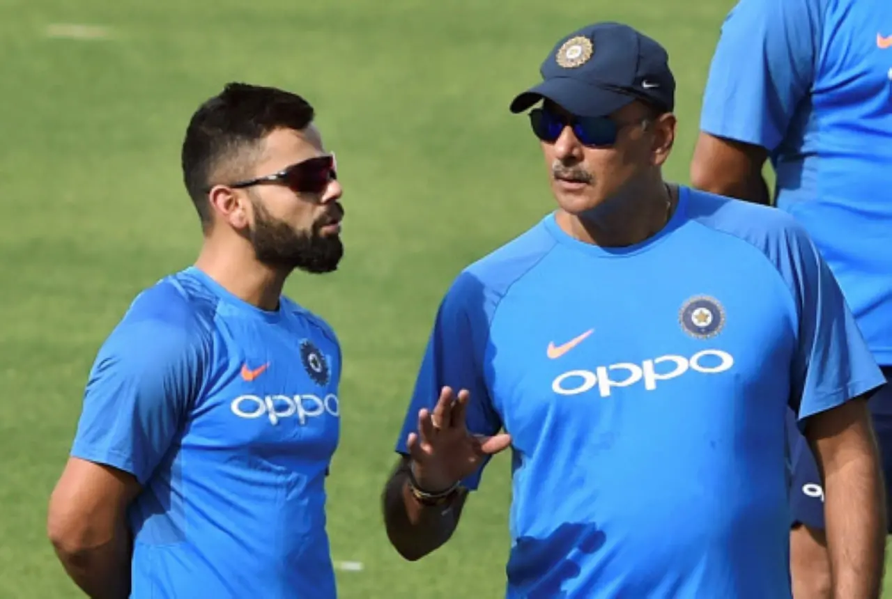 From (L) Virat Kohli and Ravi Shastri | File Photo: PTI