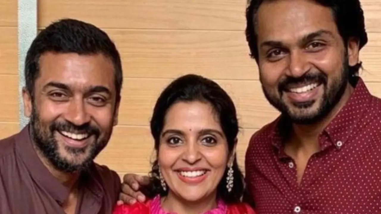 From (L) Suriya, Brindha and Karthi | Photo: Instagram