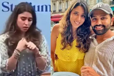 ‘Rollercoaster of emotions’: Ritika in tears as Rohit Sharma stand is unveiled at Wankhede | WATCH