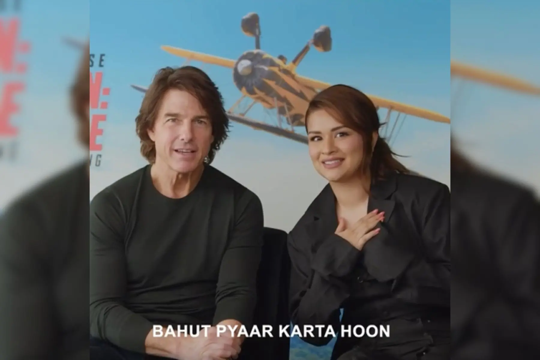 Tom Cruise speaking Hindi | photo: Screen grab of Instagram/Avneet Kaur