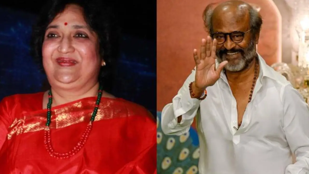 From (L) Latha Rajinikanth, Rajinikanth | Photos: Agencies