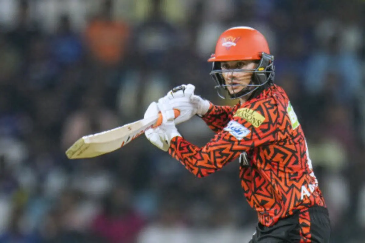 SRH's Abhishek Sharma plays a shot during the Indian Premier League (IPL) 2025 cricket match between Lucknow Super Giants and Sunrisers Hyderabad, in Lucknow, Monday, May 19, 2025. | Photo: PTI