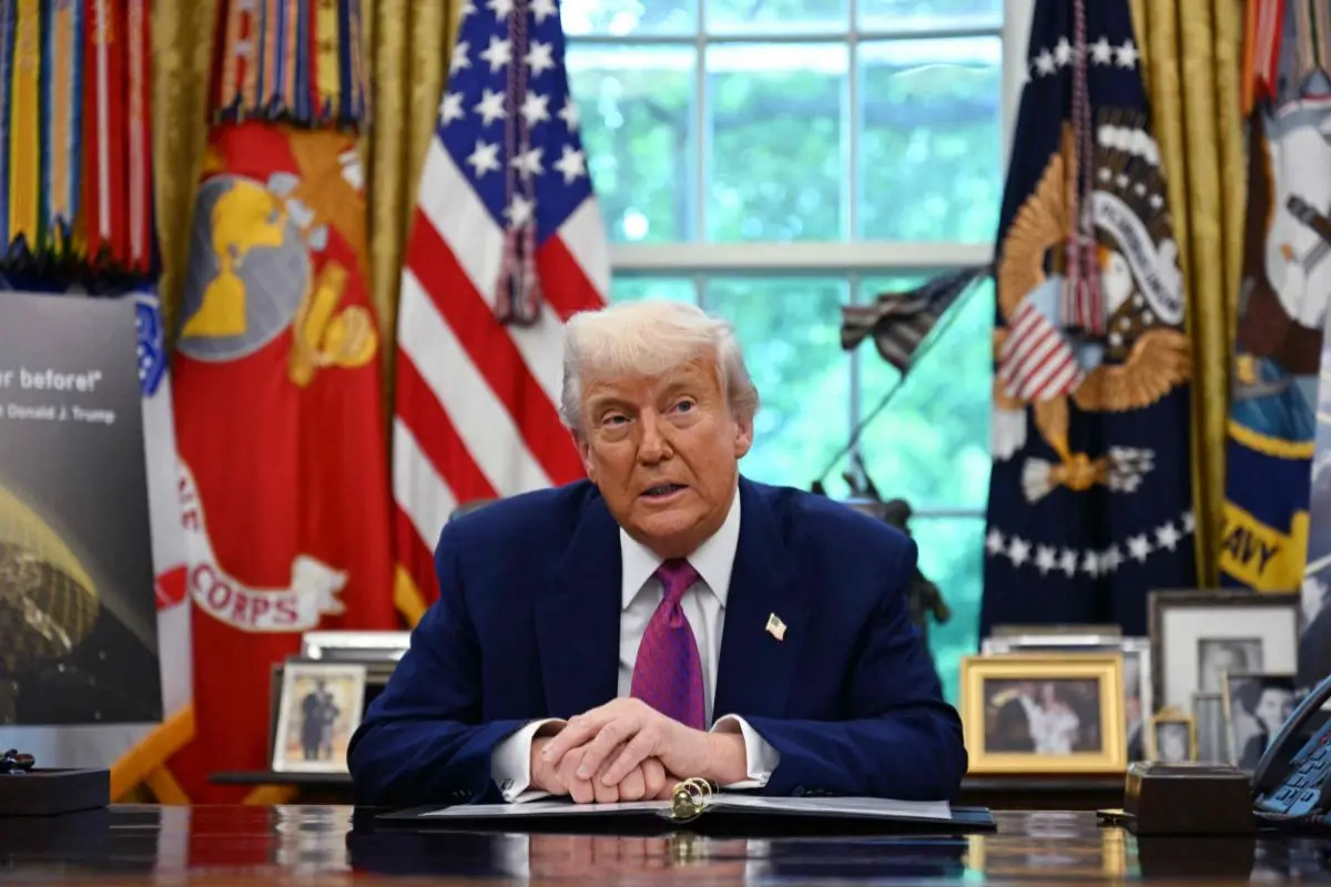 US President Donald Trump speaks in the Oval Office (File photo: AFP)