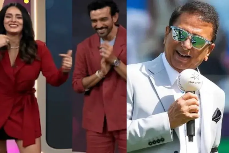Mayanti Langer and Robin Uthappa, Sunil Gavaskar