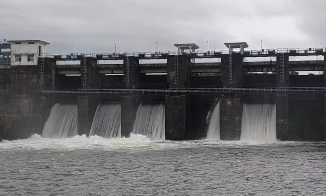 Water gushes through the opened shutters of Malankara Dam | Photo: Mathrubhumi