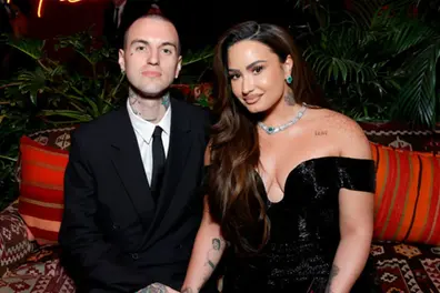 Pop singer Demi Lovato and Jordan Lutes tie the knot in romantic California wedding ceremony