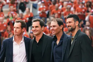 Federer, Djokovic and Murray join party at Roland Garros to pay tribute to Rafael Nadal