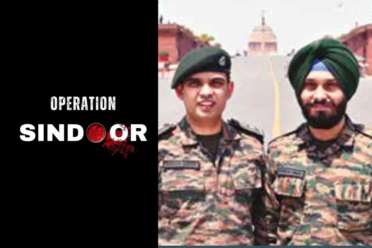 Operation Sindoor's logo creators: Lt Col Harsh Gupta and Hav Surinder Singh