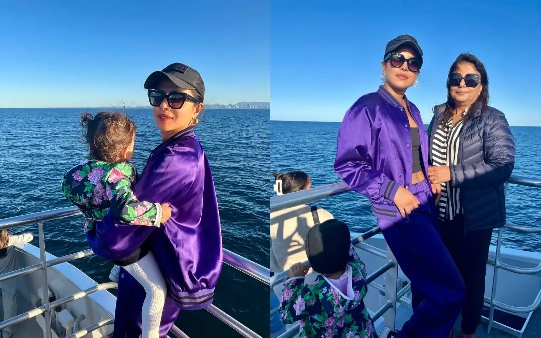 പ്രിയങ്ക ചോപ്ര മകള്‍ക്കും അമ്മയ്ക്കുമൊപ്പം | (instagram/priyankachopra)