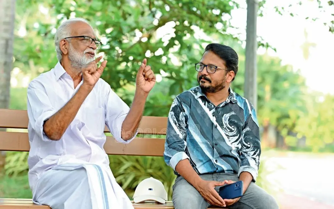ആര്.എസ്. പണിക്കരും സുധി കോഴിക്കോടും | ഫോട്ടോ: വി.പി. പ്രവീൺകുമാർ