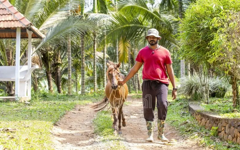 ബൗണിക്കുതിരയ്ക്കൊപ്പം മാത്തുക്കുട്ടി, ഫോട്ടോ:സിദ്ദീക്കുൽ അക്ബർ