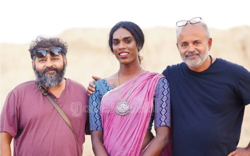 ലിജോജോസ് പെല്ലിശ്ശേരിക്കും മധു നീലകണ്ഠനുമൊപ്പം സഞ്ജന