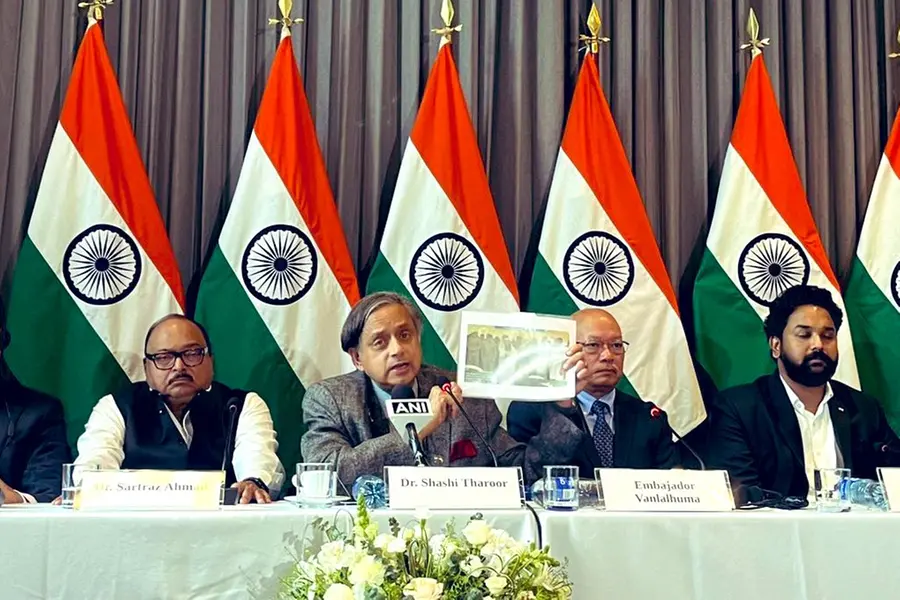 All-party delegation leader Shashi Tharoor 'disappointed' in the reaction of Colombia