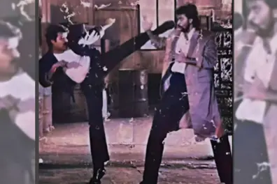 Ever-flexible Mohanlal in combat with Babu Antony | You don’t want to miss this pic