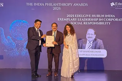 Manappuram Finance MD VP Nandakumar honoured with CSR award