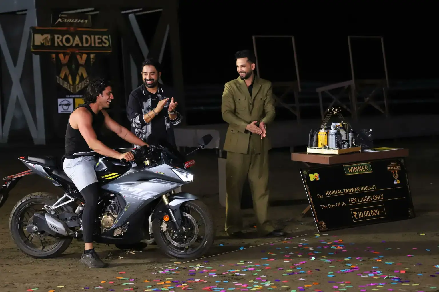 Elvish Yadav's team member, Kushal Tanwar AKA Gullu, wins Roadies Double Cross. Photo: X