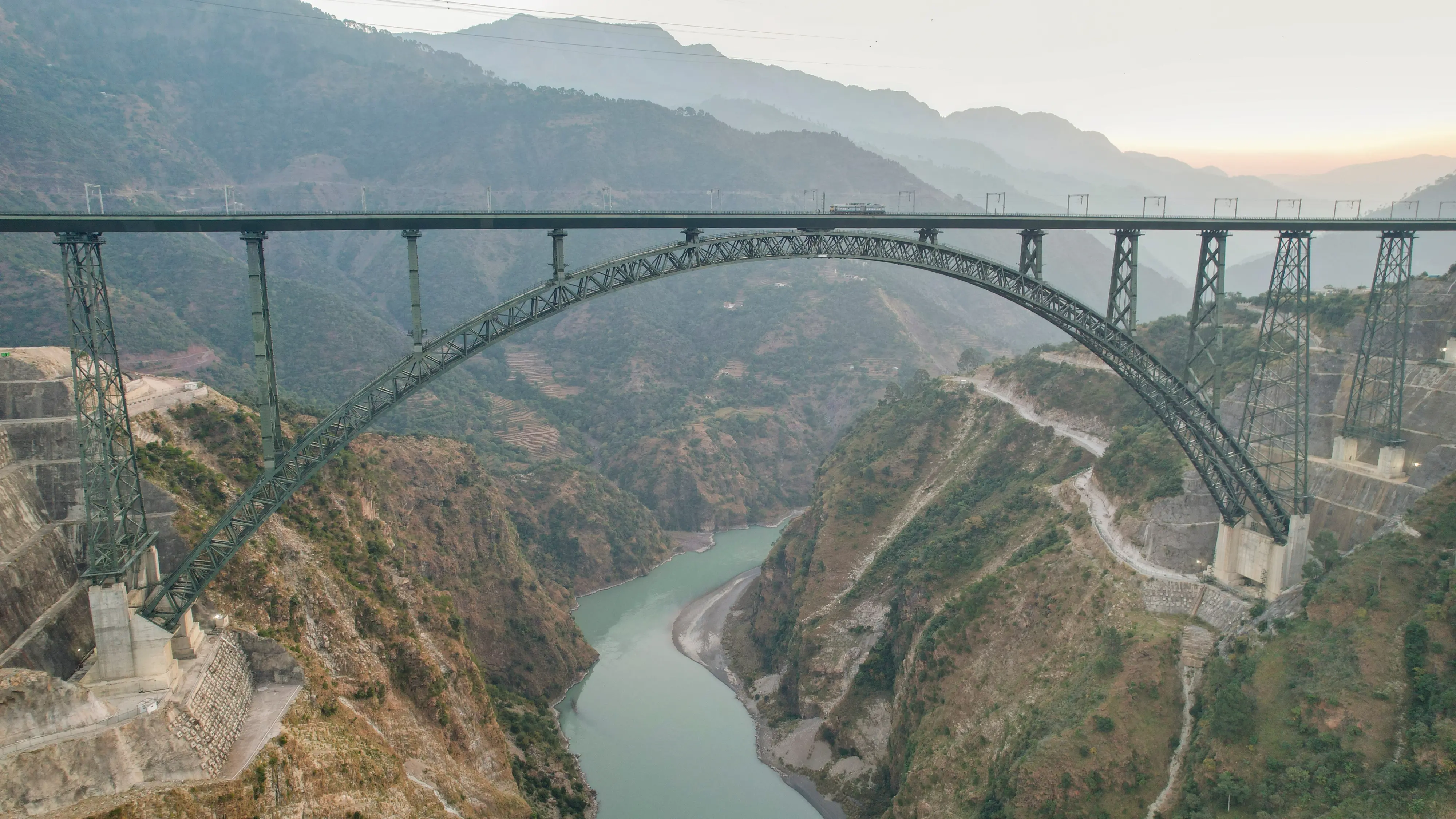Chenab Rail Bridge in Jammu & Kashmir | File photo: PTI