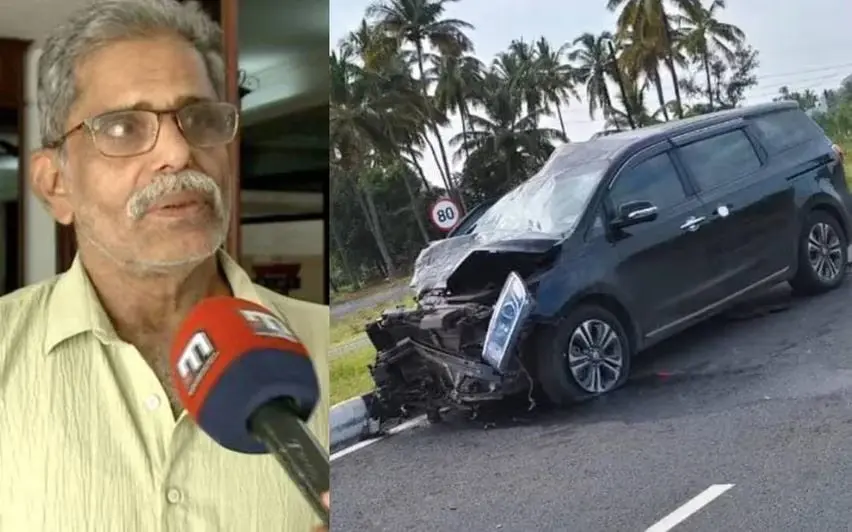 Father of actor Shine Tom Chacko, Actor's car