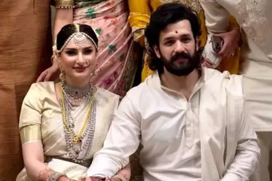 Nagarjuna’s son Akhil Akkineni marries Zainab Ravdjee in Hyderabad; first pics go viral