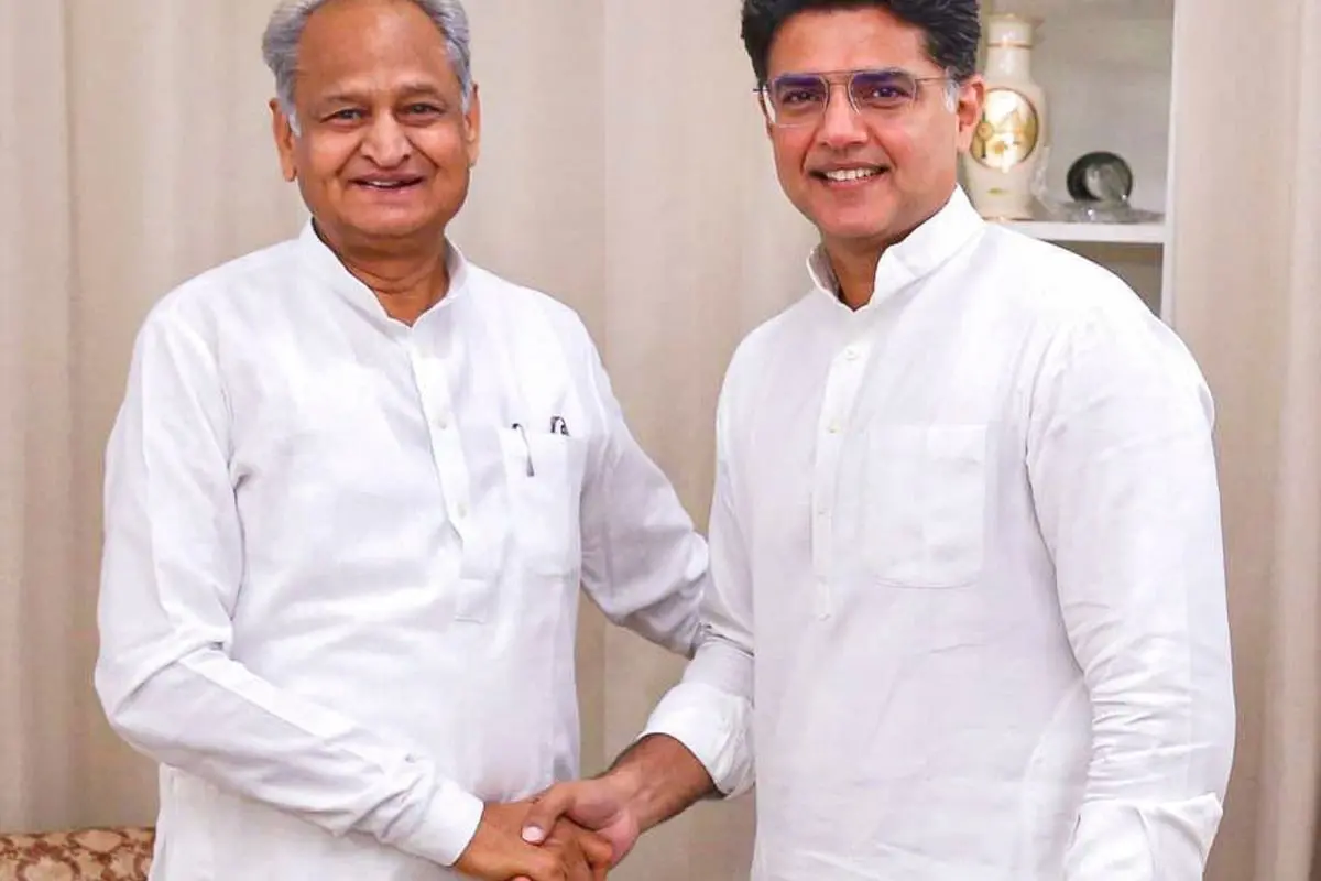 When Sachin Pilot paid a visit to Ashok Gehlot in Rajasthan.