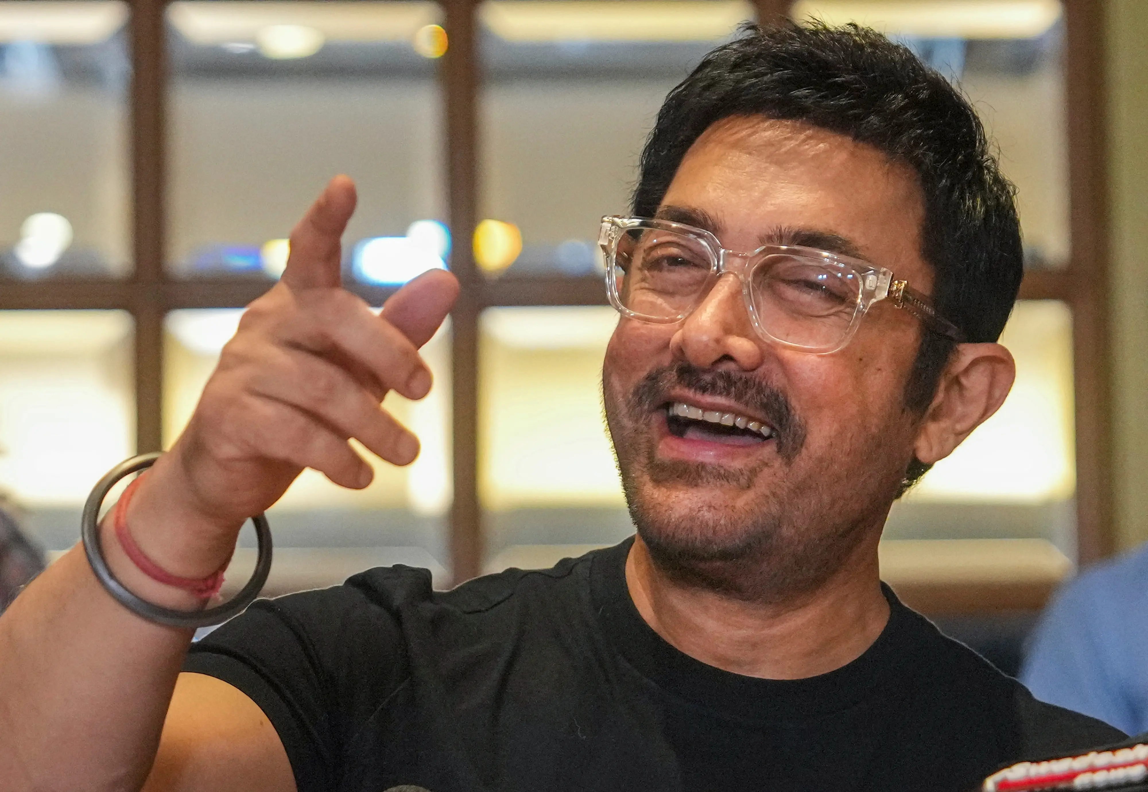 Bollywood actor Aamir Khan at an event in Mumbai. Photo: PTI