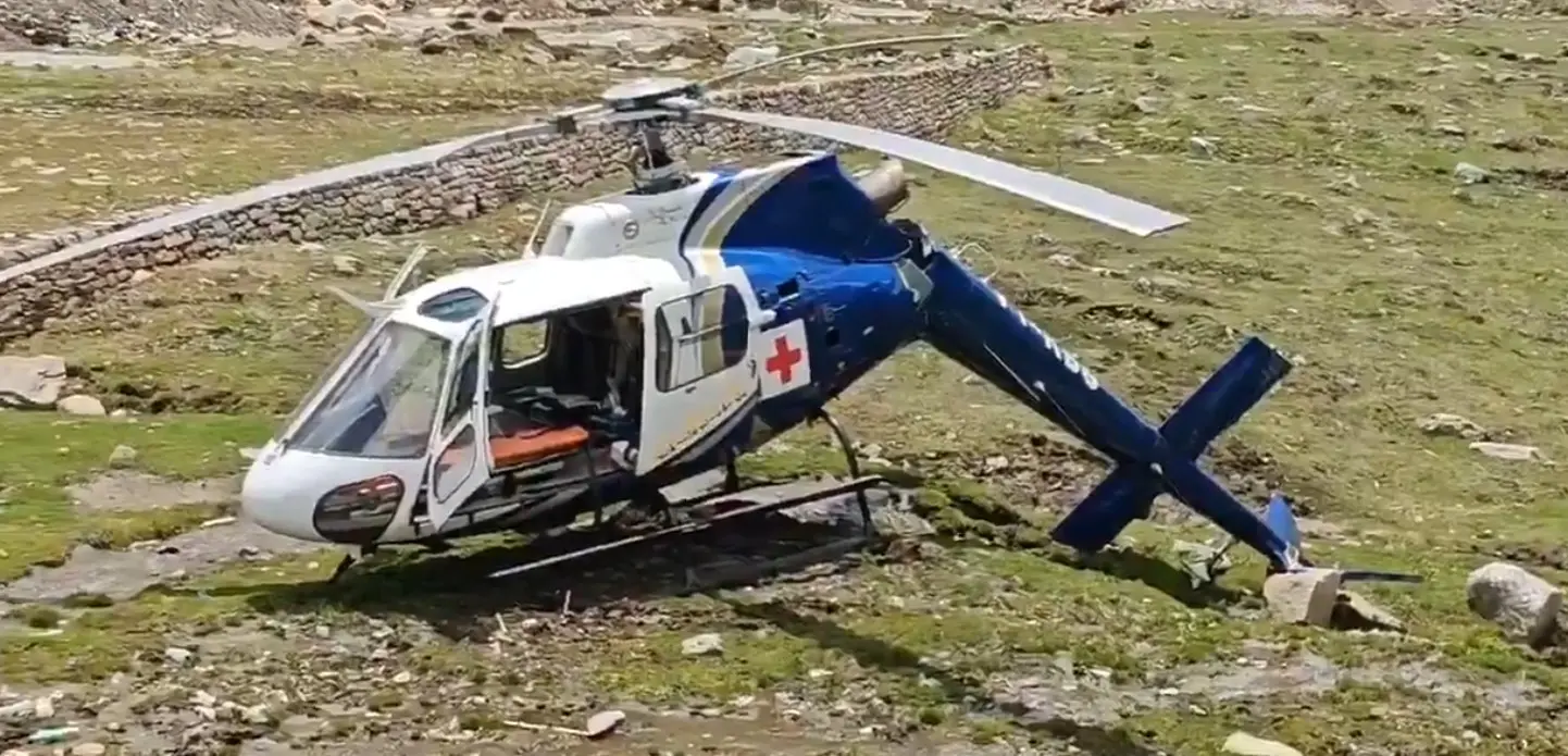 Helicopter that met with the accident in Kedarnath