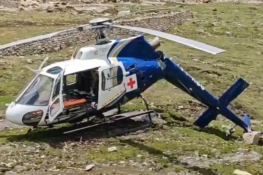 Helicopter that met with the accident in Kedarnath