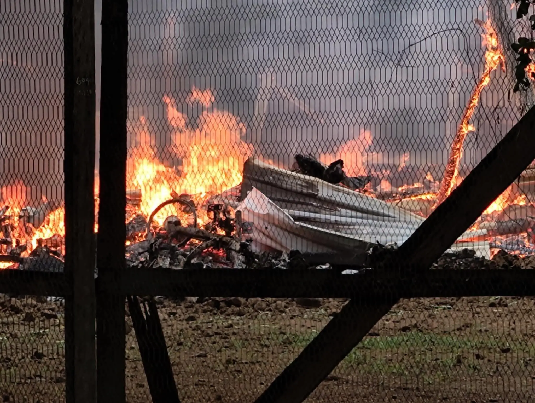 Photo of the downed jet shared on Myanmar media platforms | X