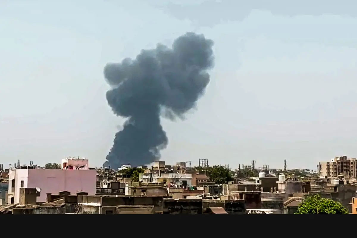 The plane crashed within five minutes of takeoff. Photo: PTI