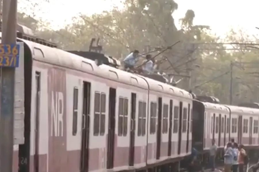The train involved in the incident